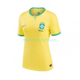 Maillot de Foot Brésil Domicile Coupe du monde 2022 - Femme